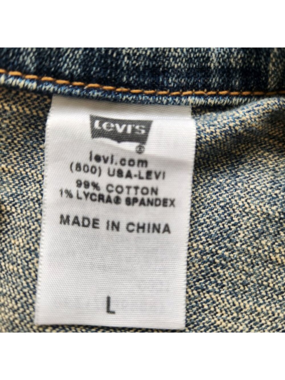 Levi's Retro Blue Denim Trucker Jacket Butterfly Print Y2K Coquette Fairy Cute - Picture 9 of 12